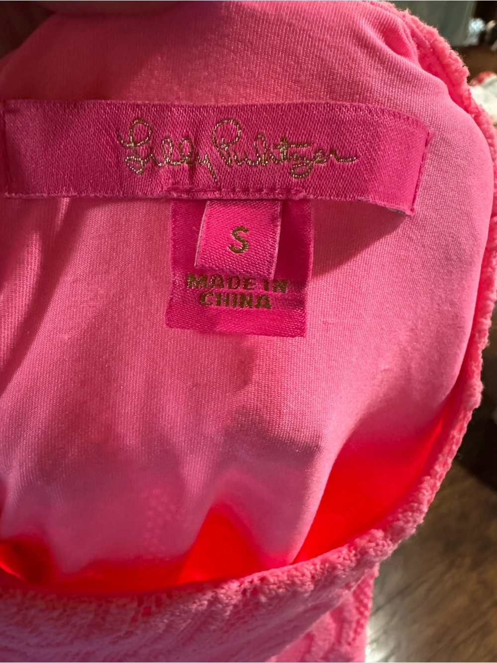 Lilly Pulitzer Vibrant Pink Strapless Top